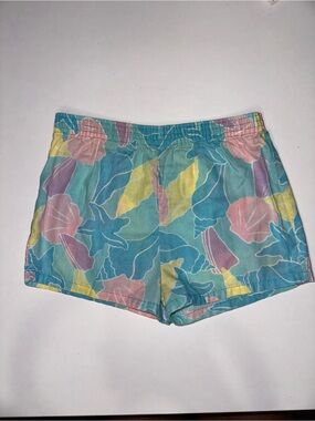 Vintage Pastel Seashell Summer Beach Shorts Tagged size 4T